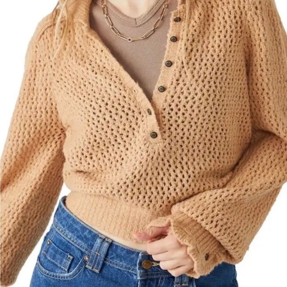 Free people snowdrift pullover sweater Size S